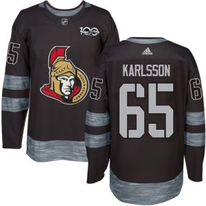 Ottawa Senators Trikot #65 Erik Karlsson Authentic Schwarz 1917-2017 100th Anniversary